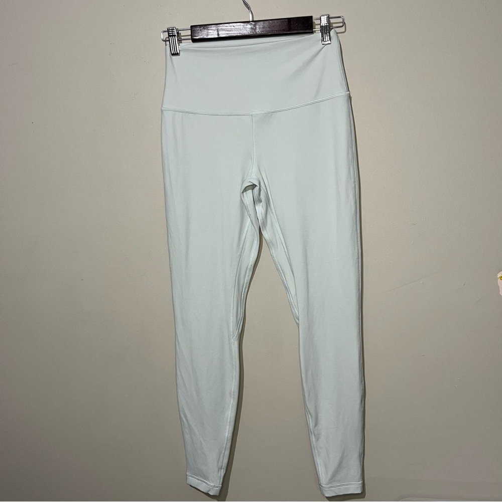 Lululemon align double lined robin egg blue leggings size 8 EUC